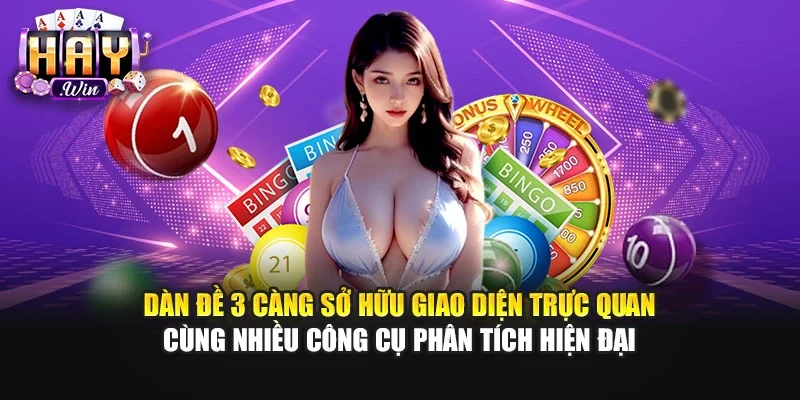 Dàn đề 3 càng sở hữu giao diện trực quan cùng nhiều công cụ phân tích hiện đại